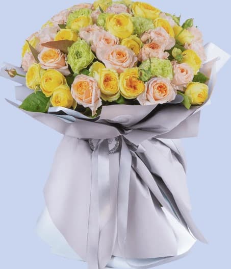 Փունջ "Melissa" պիոնանման վարդերով