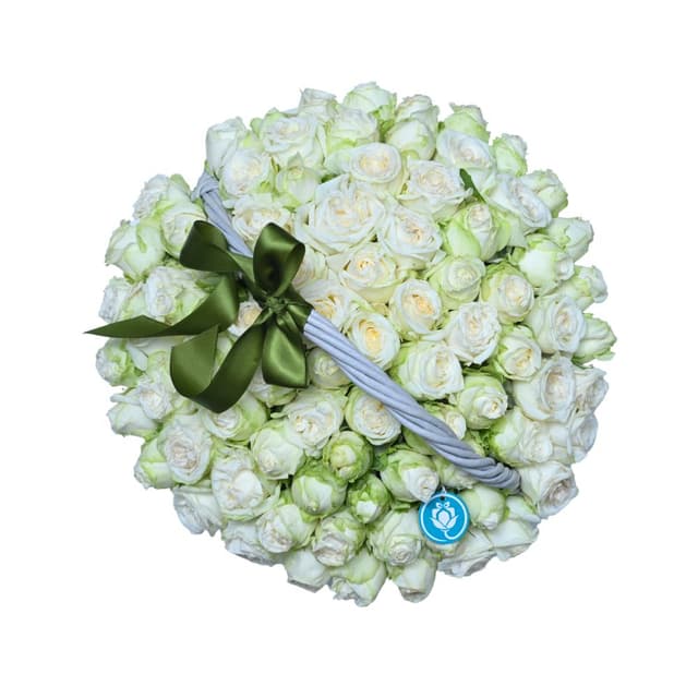 Basket "Shiva" with peony roses