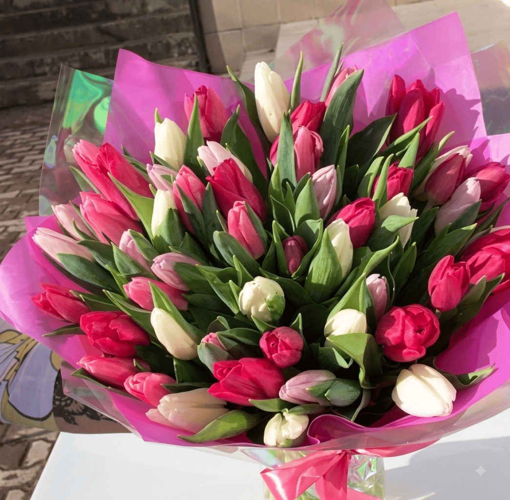Bouquet with tulips - Amela Rose