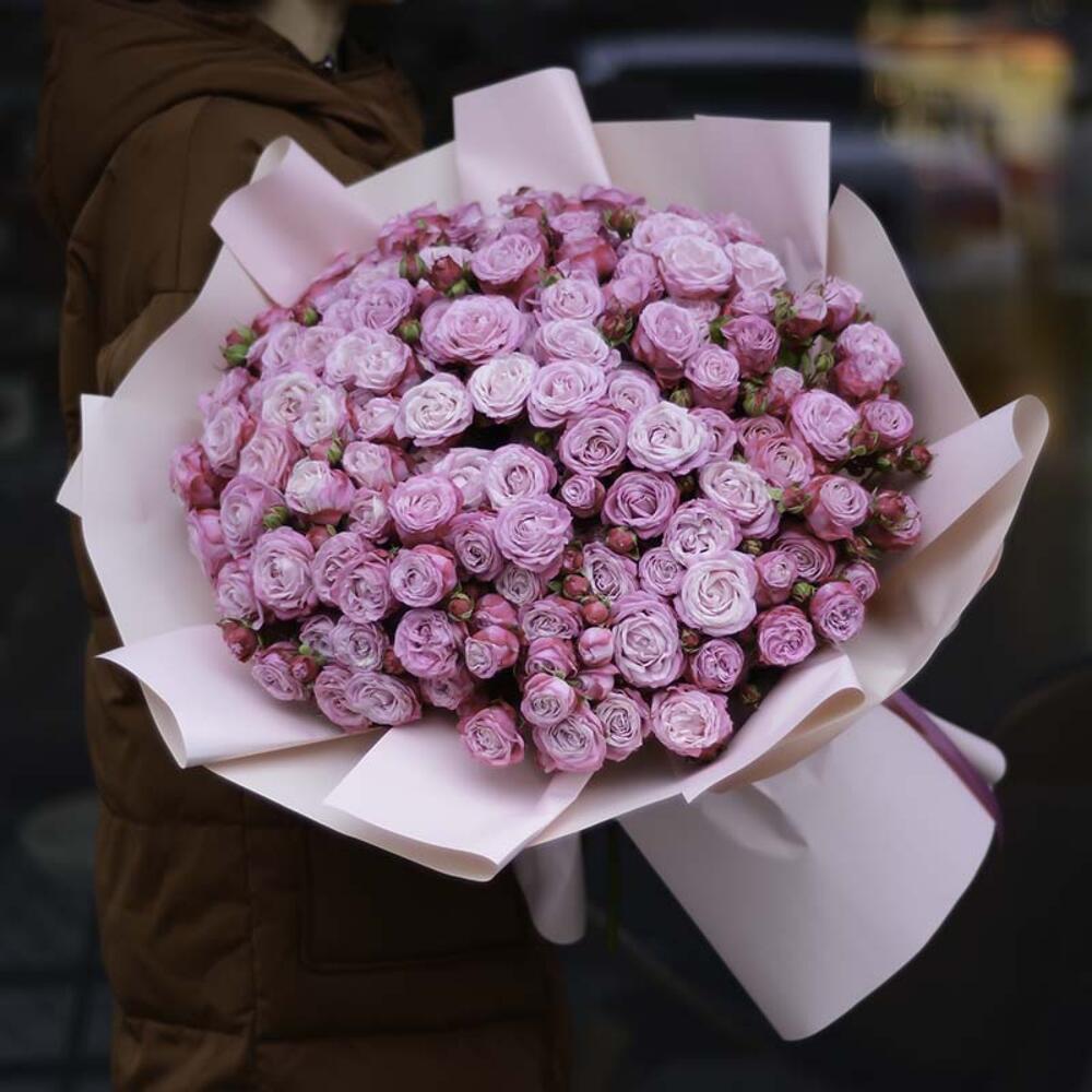 Букет "Lady Boom" с кустовыми розами