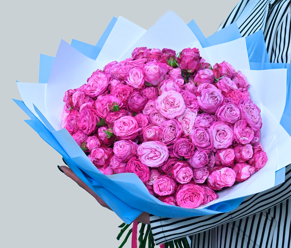 Букет "Voyage" с пионовидными розами