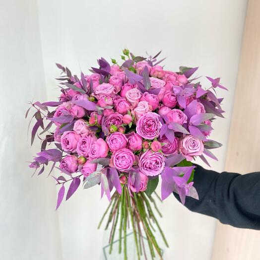 Букет "Karina" с пионовидными розами