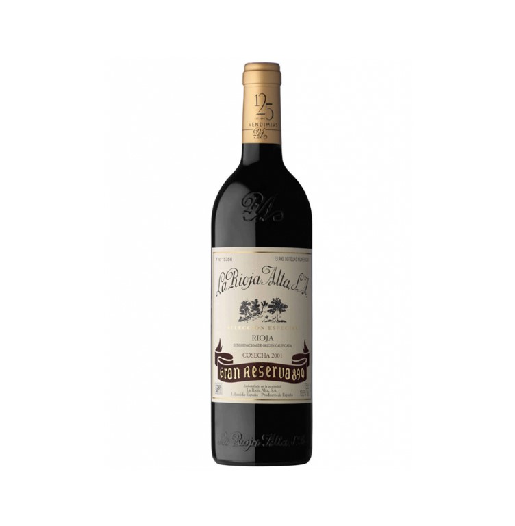 Wine "La Rioja Alta Gran Reserva 890" red, dry 750ml