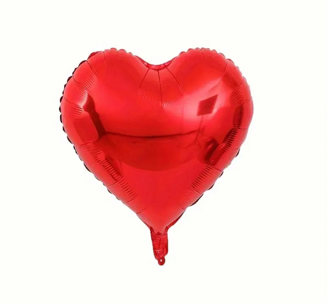 Կարմիր սրտաձև փուչիկ հելիումով