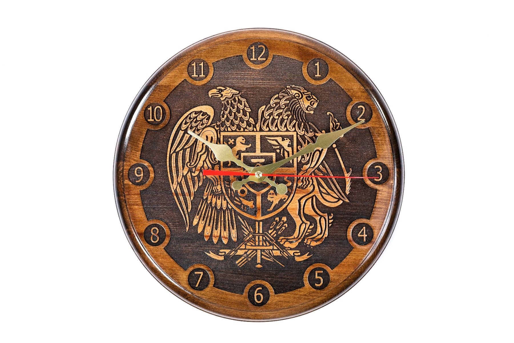 ժամացույց  պատի՝   ՀՀ զինանշան