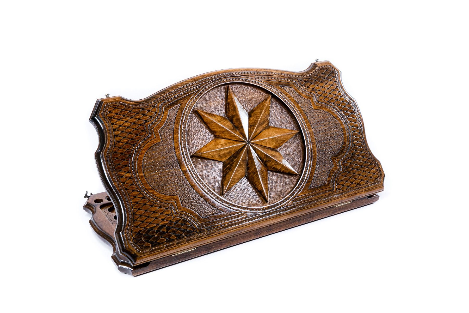 Backgammon "Octagonal," double-sided with an original designer border