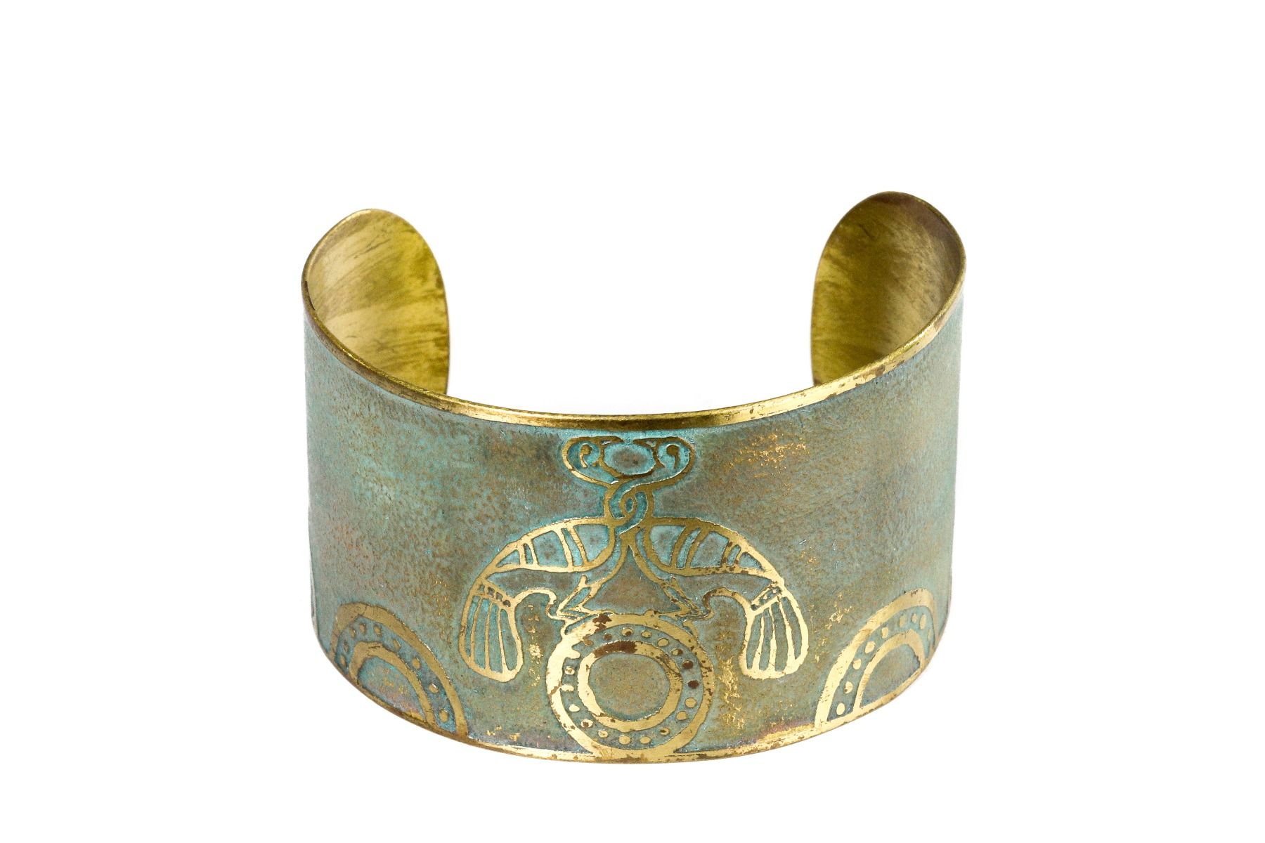 Թևնոց լատունից մանրանկարչություն Սիրամարգեր