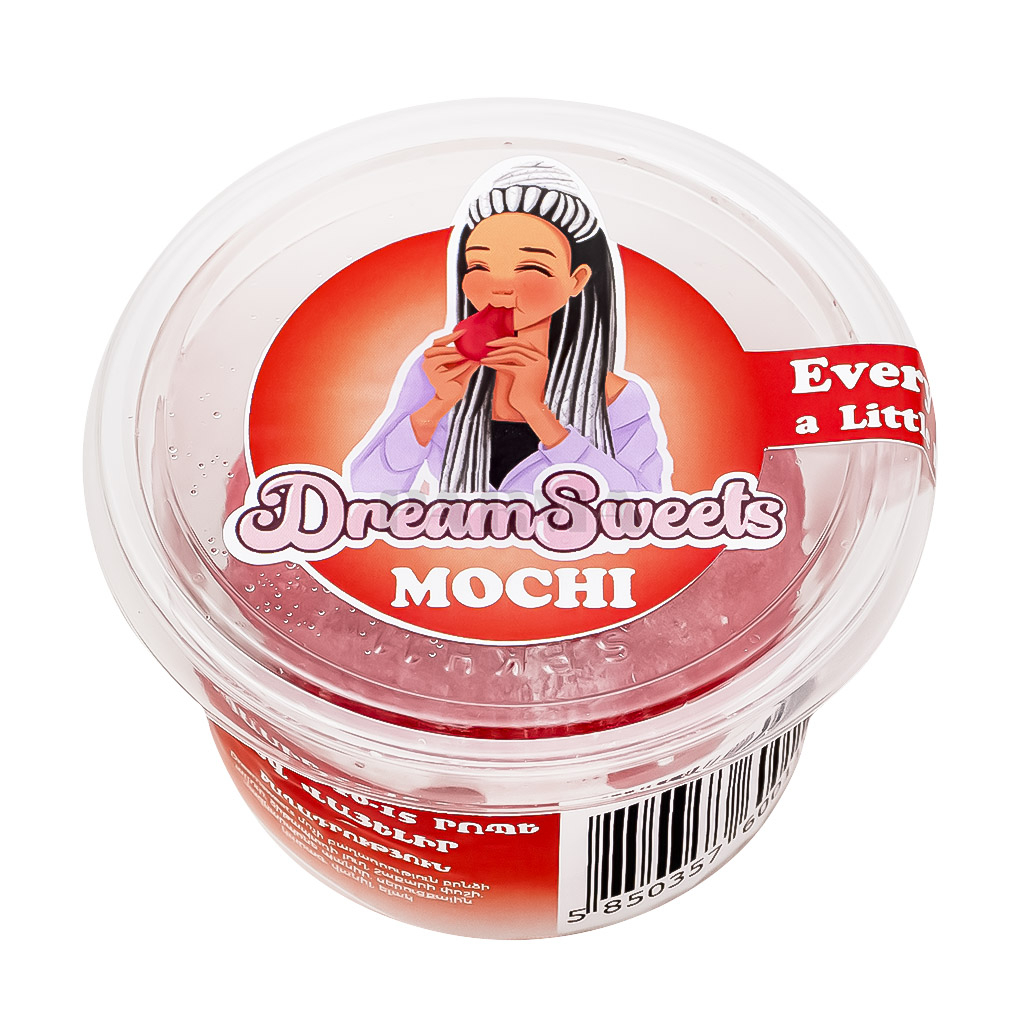 Mochi with strawberry flavor