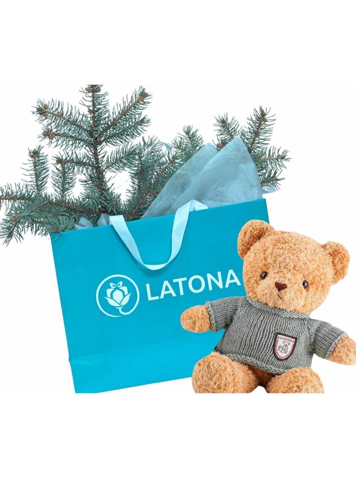 Подарочный пакет с мишкой