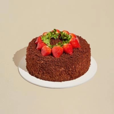 Caramel chocolate cake - 8 persons