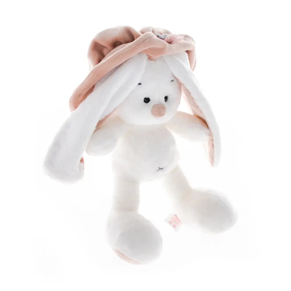Мягкая игрушка кролик в шапке