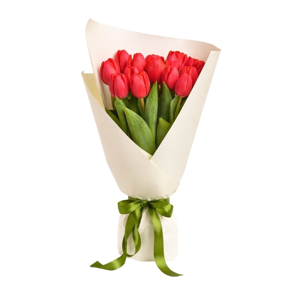 Bouquet with red poppies