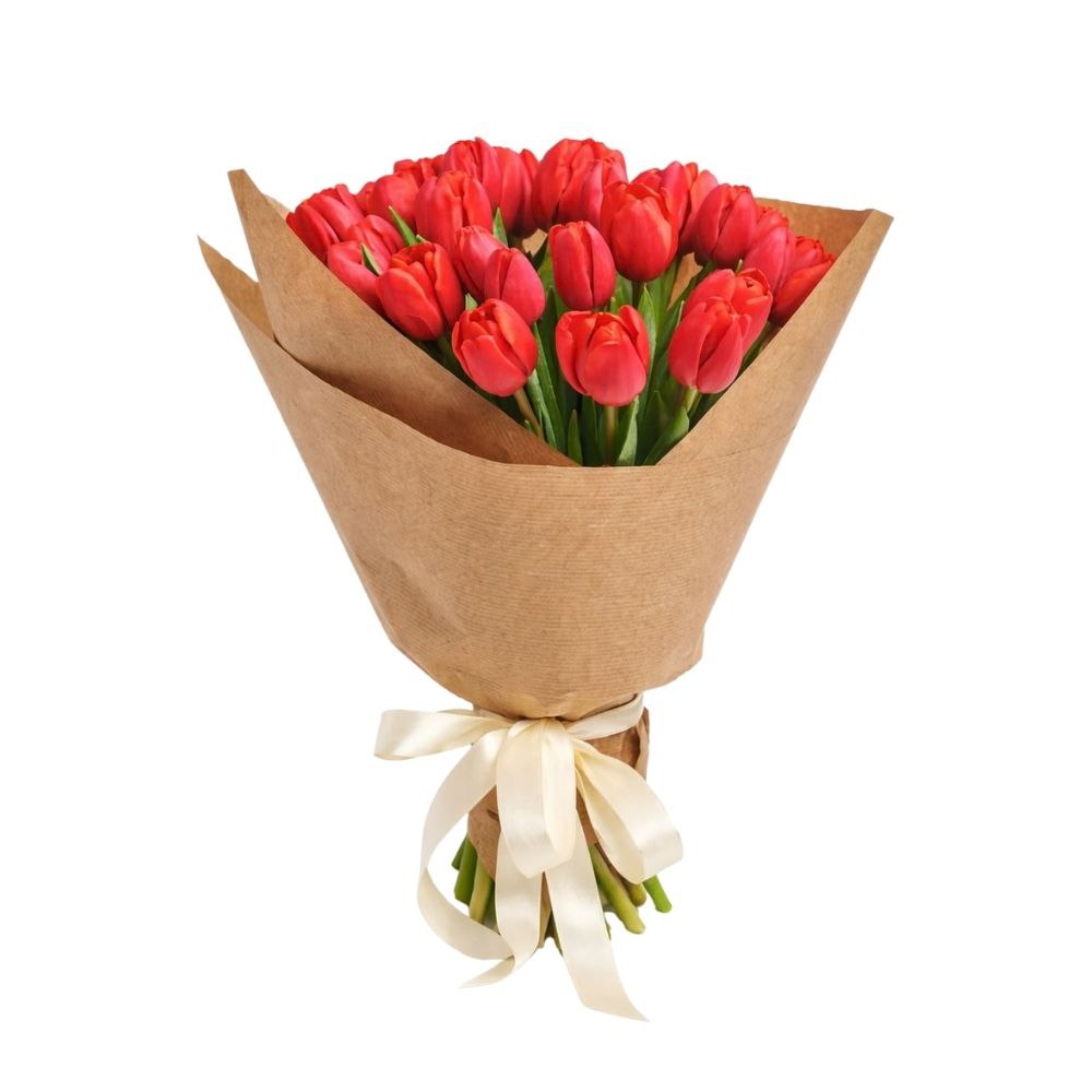 Bouquet with red poppies.