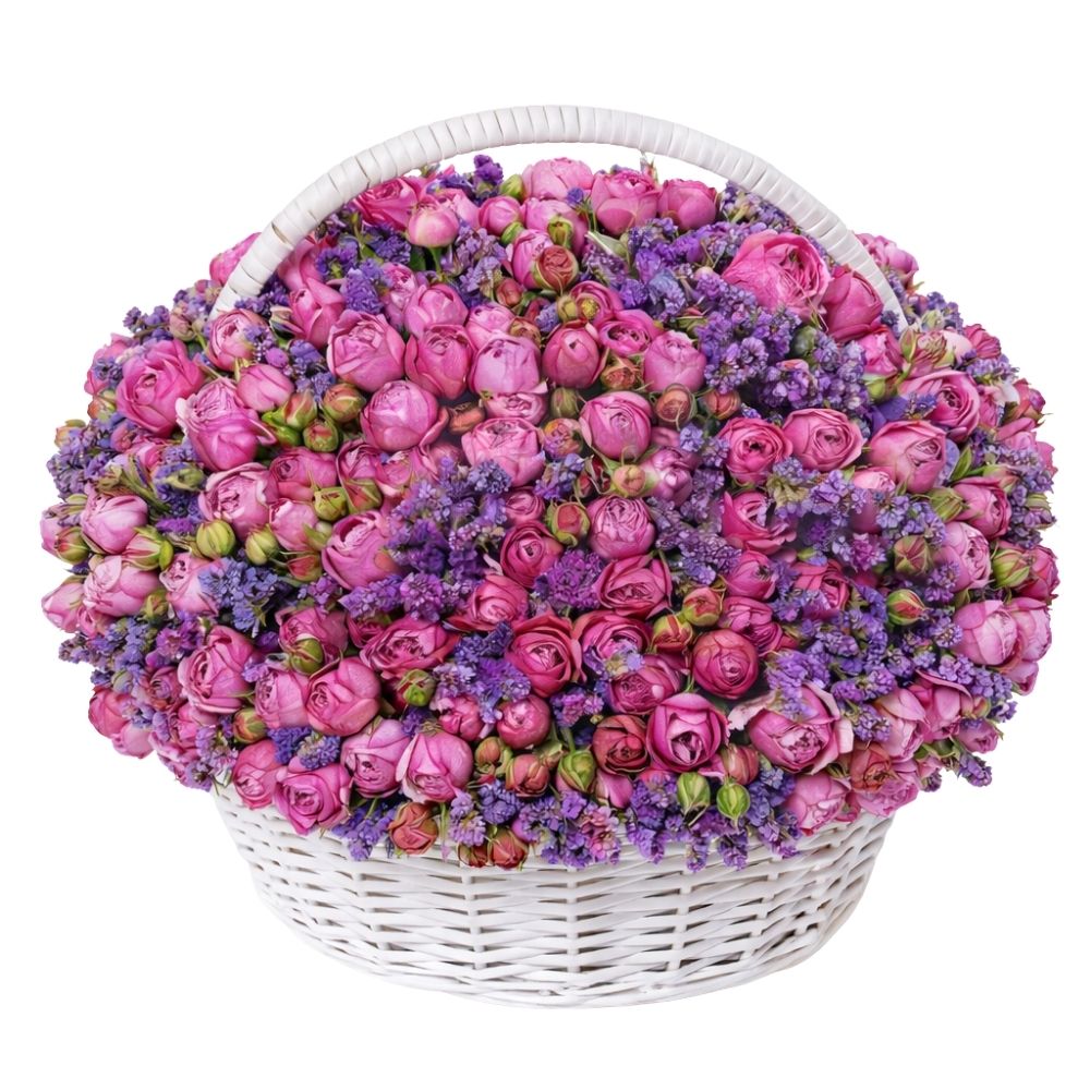 Large basket pink bomb