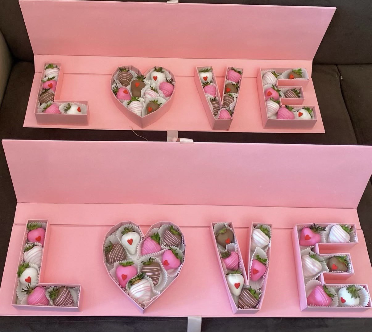 Box with a love inscription