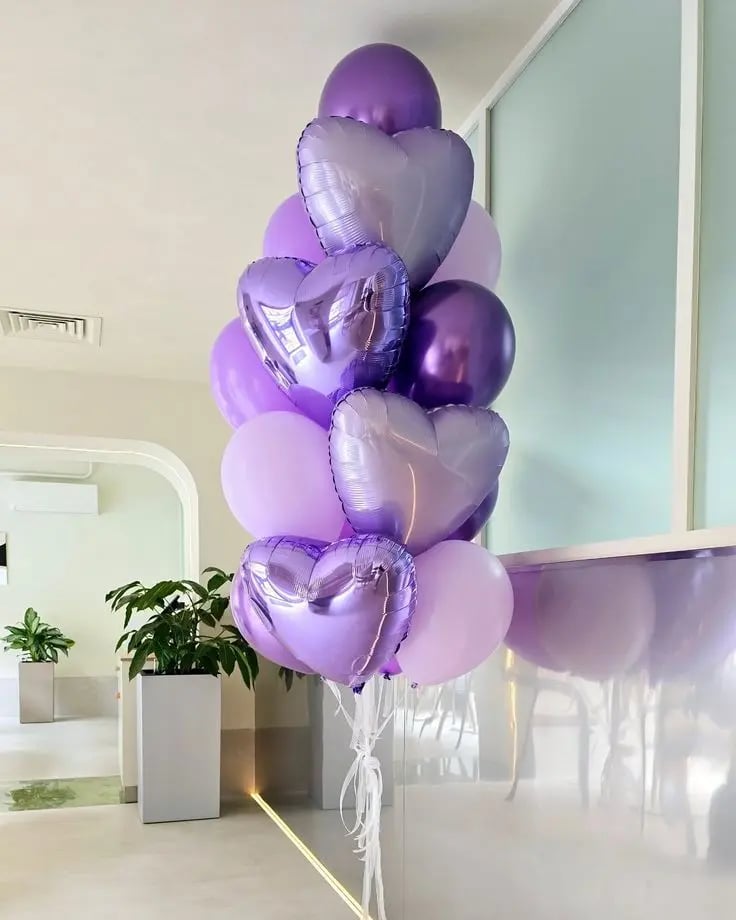 Փուչիկ  հելում գազով սրտիկներով 13 հատ