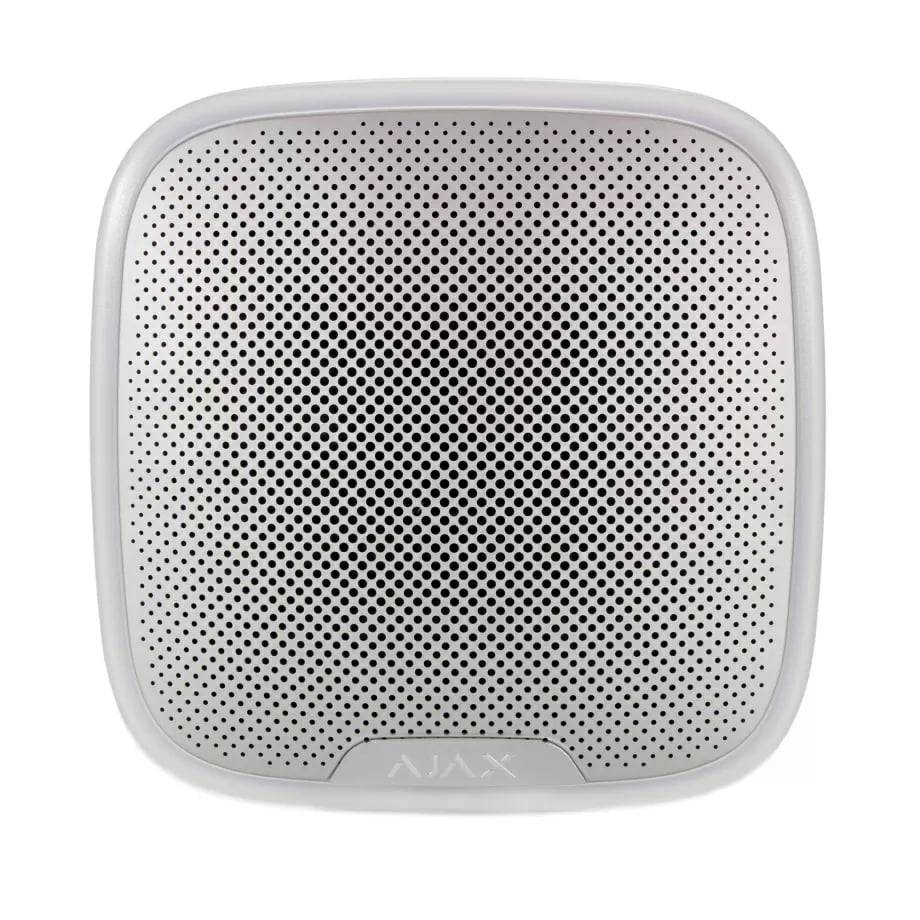 Ajax StreetSiren white, outdoor sound and light siren