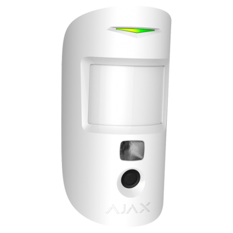 Security system motion sensor with camera, white Ajax MotionCam (PHOD) JEWELLER
