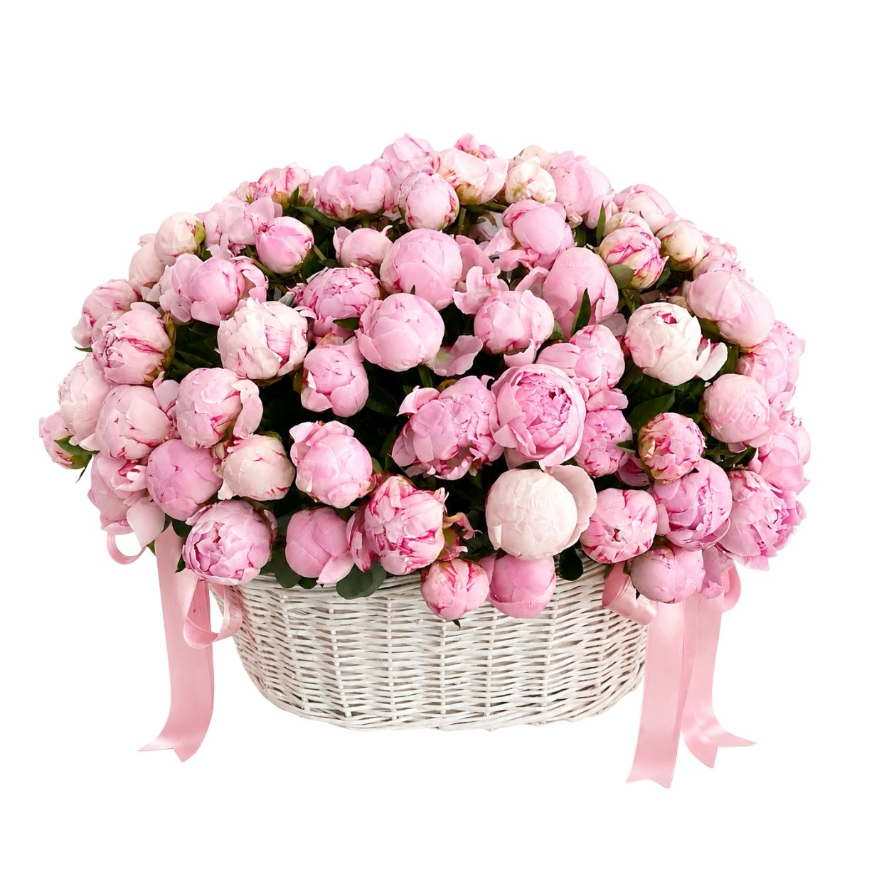 Պրեմիում պիոններով զամբյուղ - Latona Flowers