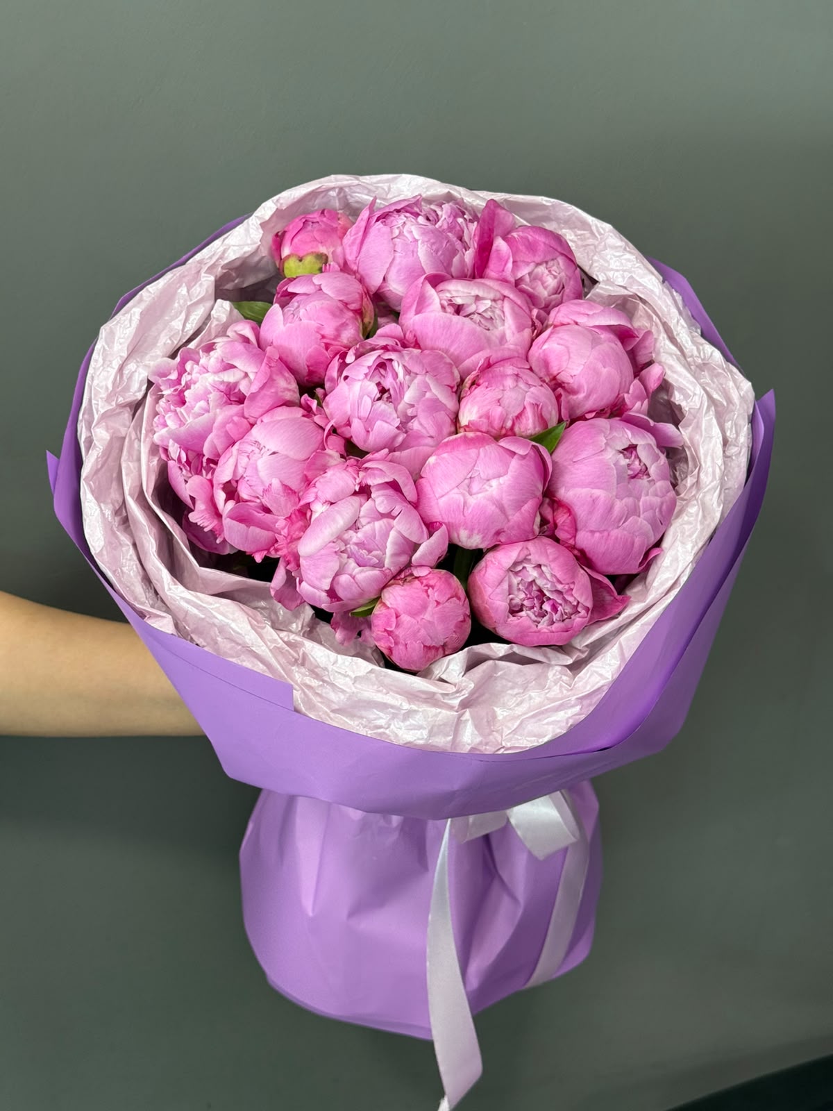 Букет розовых пионов - Flower Lab
