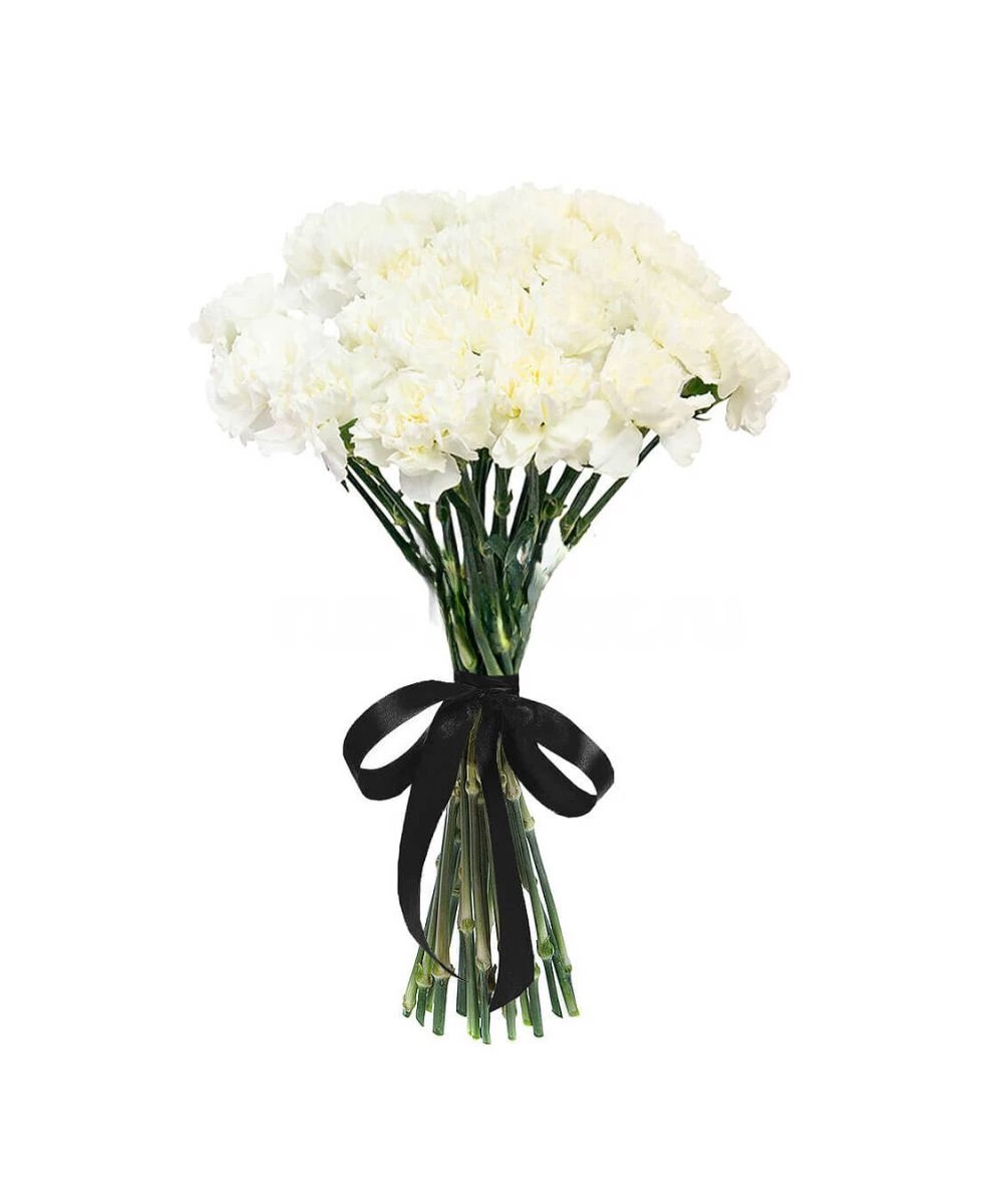 Bouquet of white carnations