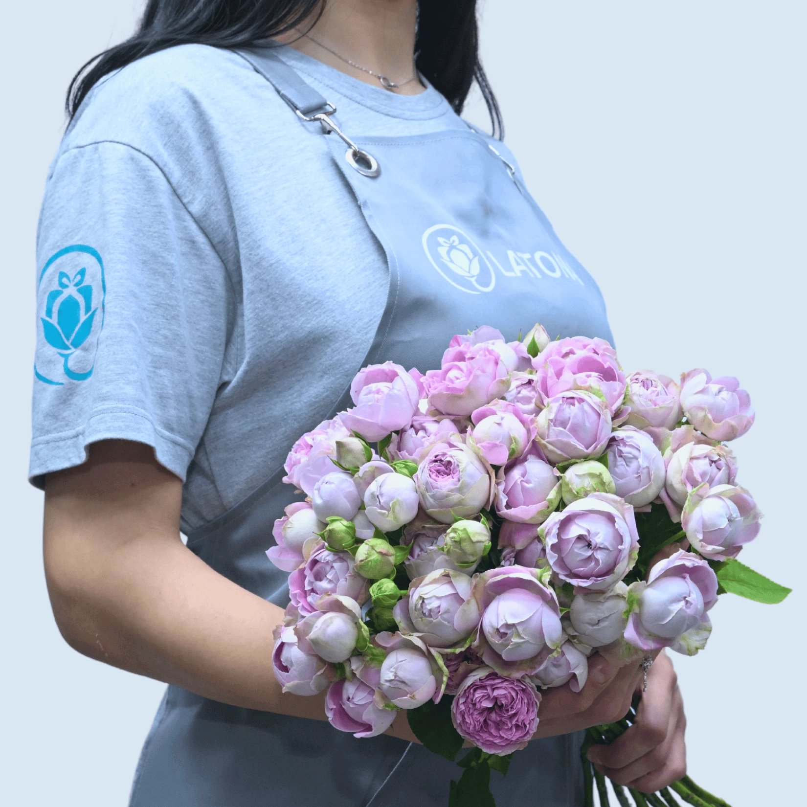 Ծաղկեփունջ Blossom Bubbles փնջային վարդերով