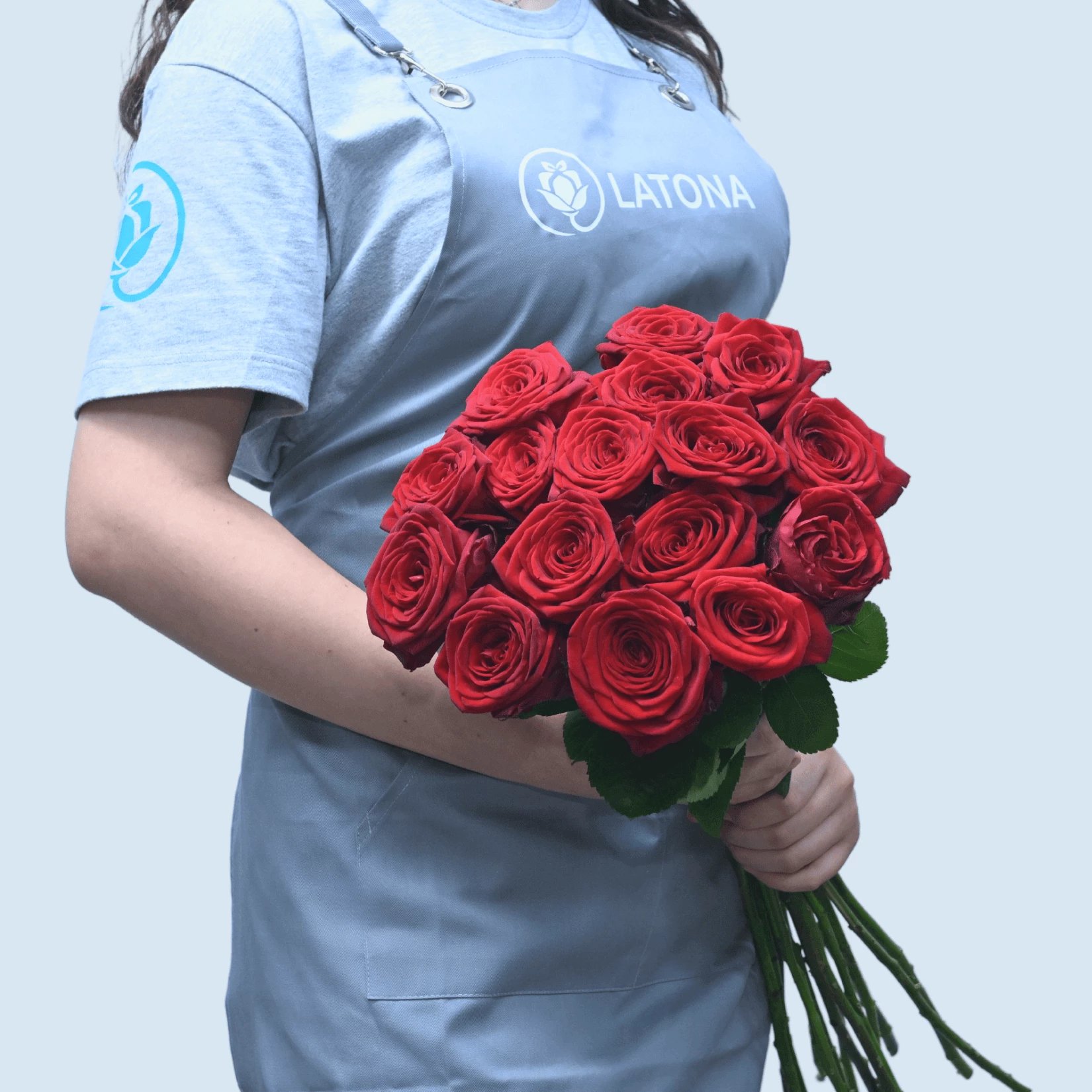 Bouquet with Red Roses (15 stems)