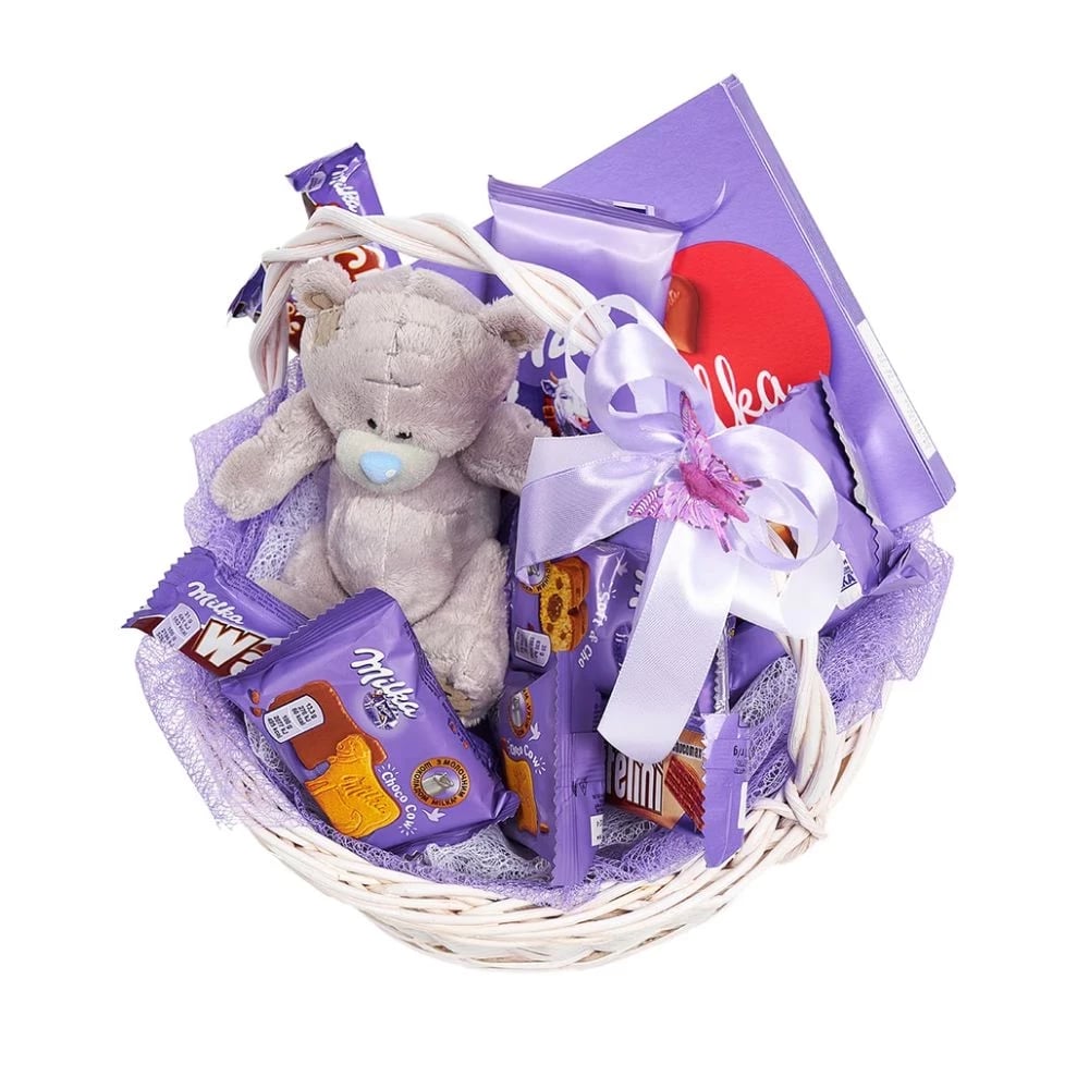 Milka Նվեր Զամբյուղ արջուկով