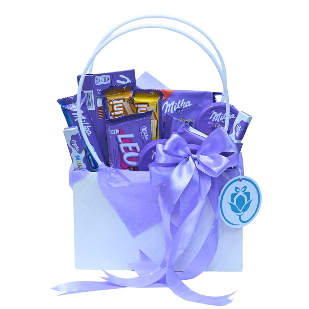 Корзинка с шоколадом Milka