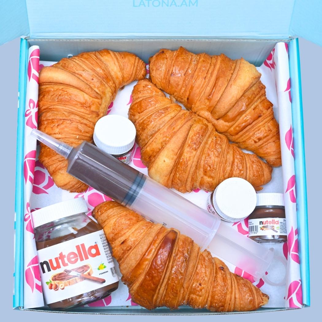Nutella կռուասանի նվեր տուփ – Քաղցր նախաճաշի անակնկալ