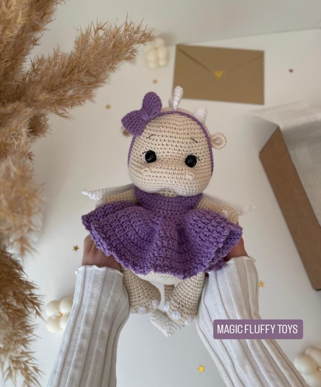 Փափուկ ձեռագործ խաղալիք Լունա -  MAGIC FLUFFY TOYS