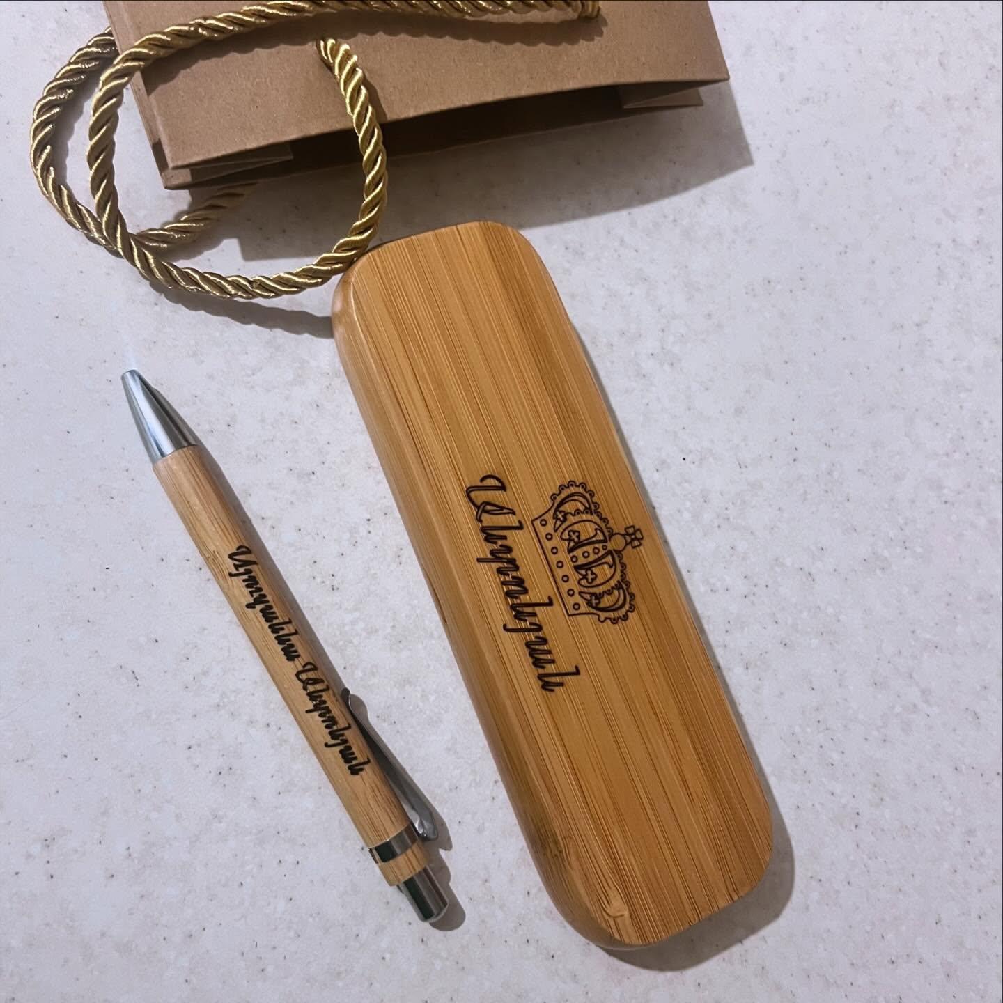 Pen with wooden box