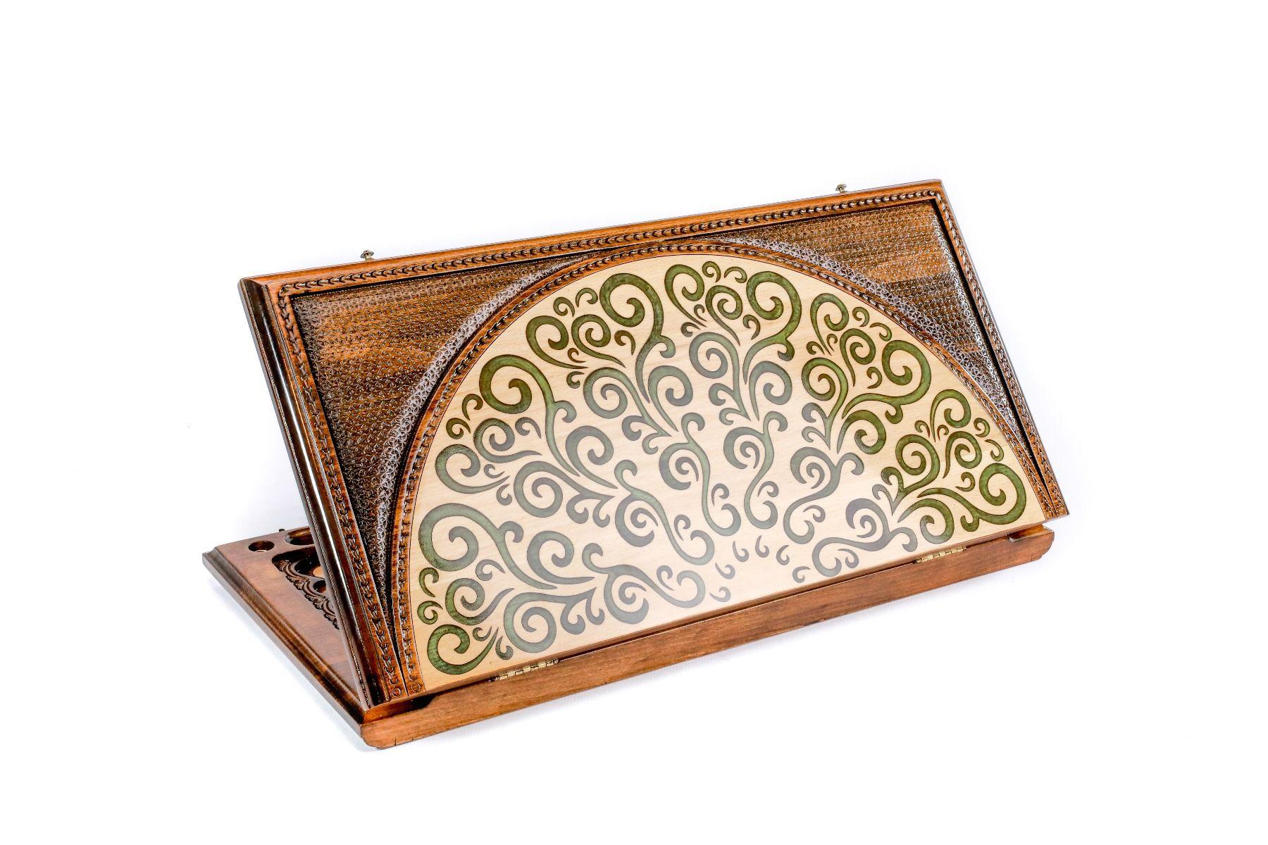 Backgammon "Epoxy Ornament" Double-sided Classic