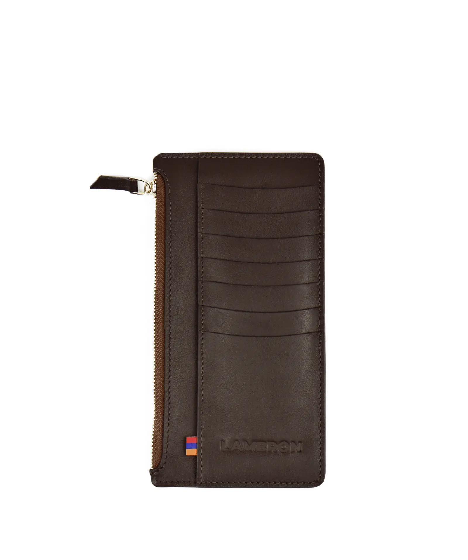 Wallet "Lambron" Tabacco travel Slim