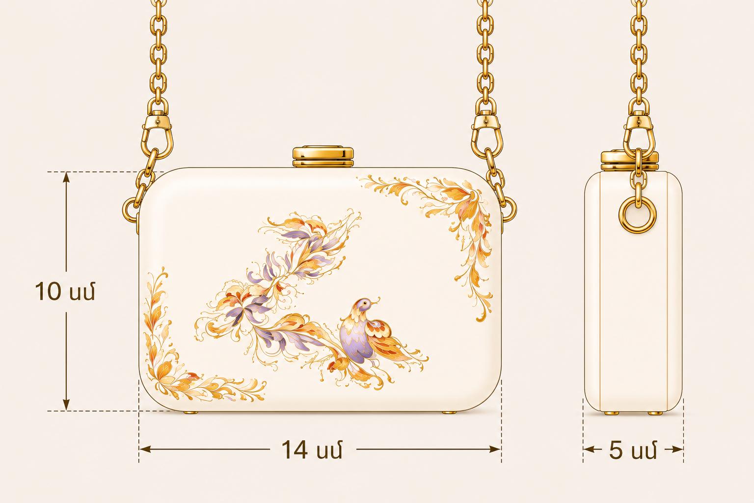 Bag Delicacy H with bird letter - TD PRODUCT