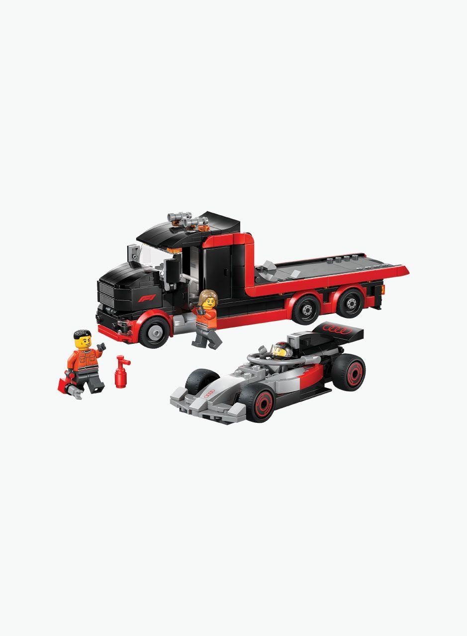 Կառուցողական խաղ City F1 ցուցադրական բեռնատար Audi F1® մրցարշավային մեքենայով»