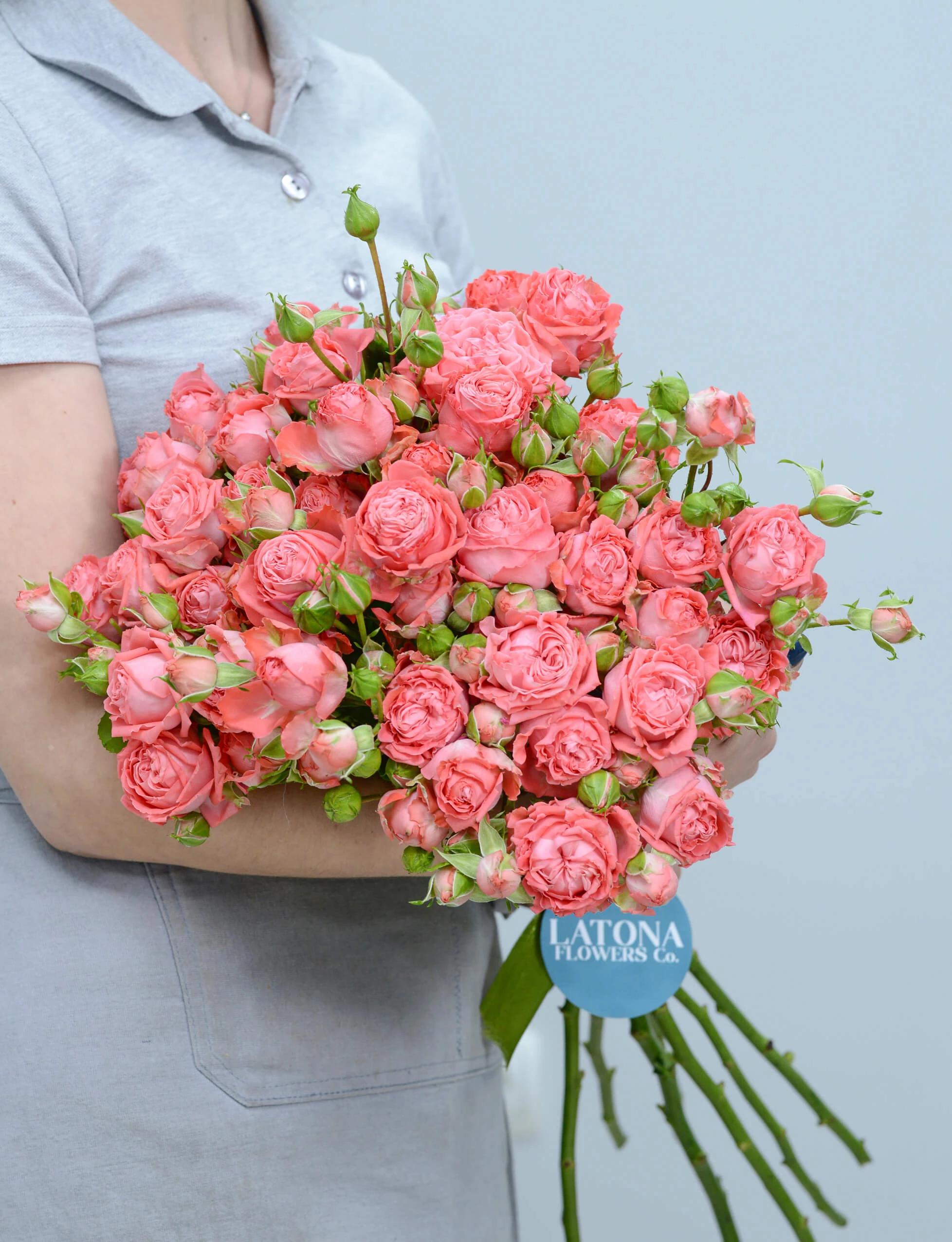 Bouquet with Barbados Spray Roses