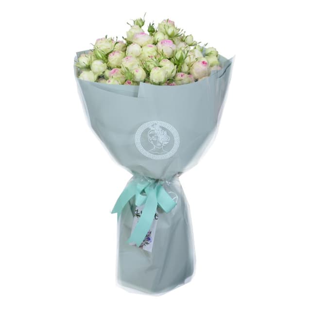 Bouquet 'Padma" with Pink Peony Spray Roses