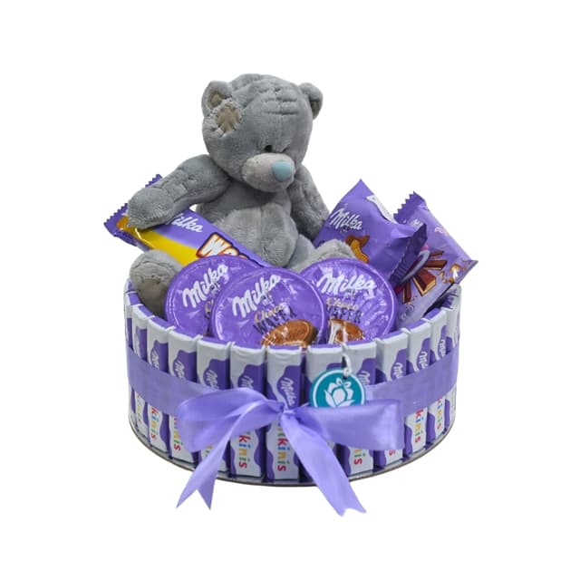 Milka անակնկալ տուփ փափուկ արջիկով