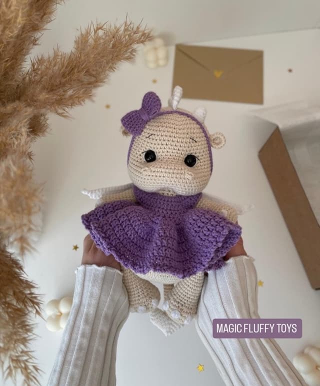 Փափուկ ձեռագործ խաղալիք Լունա -  MAGIC FLUFFY TOYS