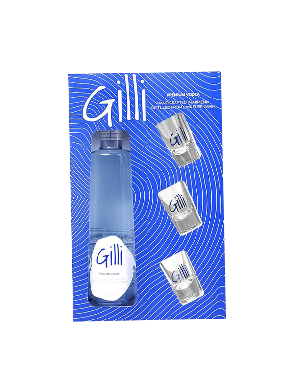 Водка «Gilli» /с 3 рюмками/ 500 мл