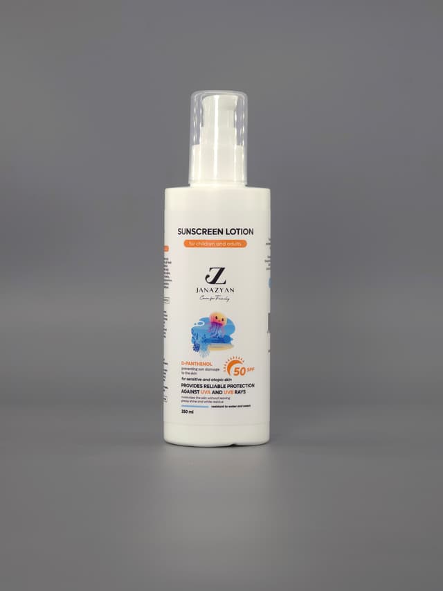 Արևապաշտպան քսուք (JANAZYAN) մանկական, 50+ spf, 250 մլ․