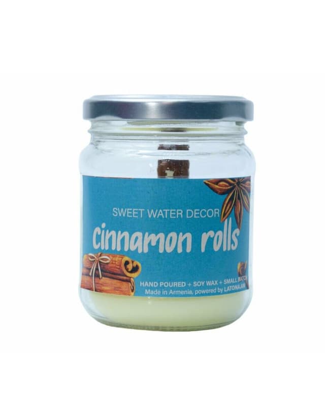 Cinnamon-scented candle (large)