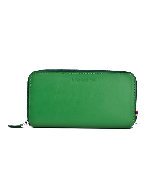 Wallet "Lambron" Green Ray travel Ziper