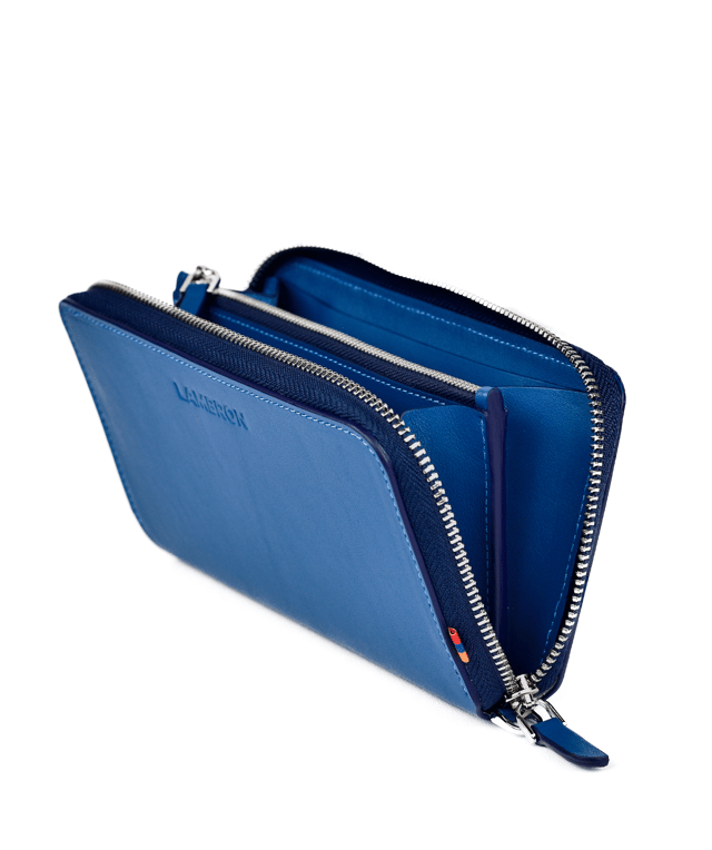 Wallet "Lambron" Reef (blue) travel Ziper