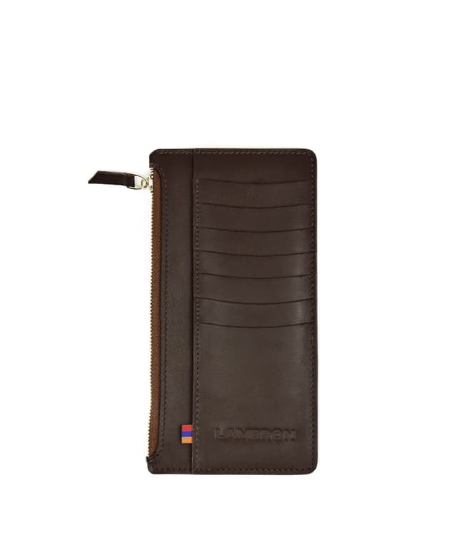 Wallet "Lambron" Tabacco travel Slim