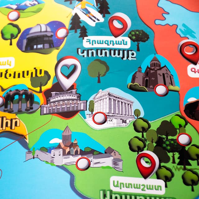 Educational Map "Regions of Armenia" - For Children