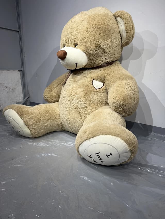 Soft teddy bear "Miki", brown, 190 cm.