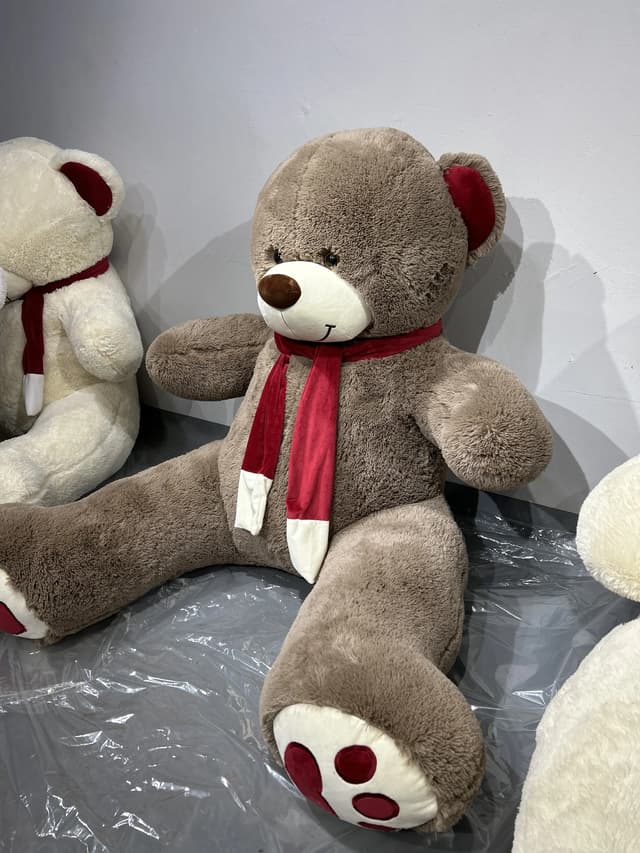 Soft teddy bear "Kelvin" dark brown, 160 cm.