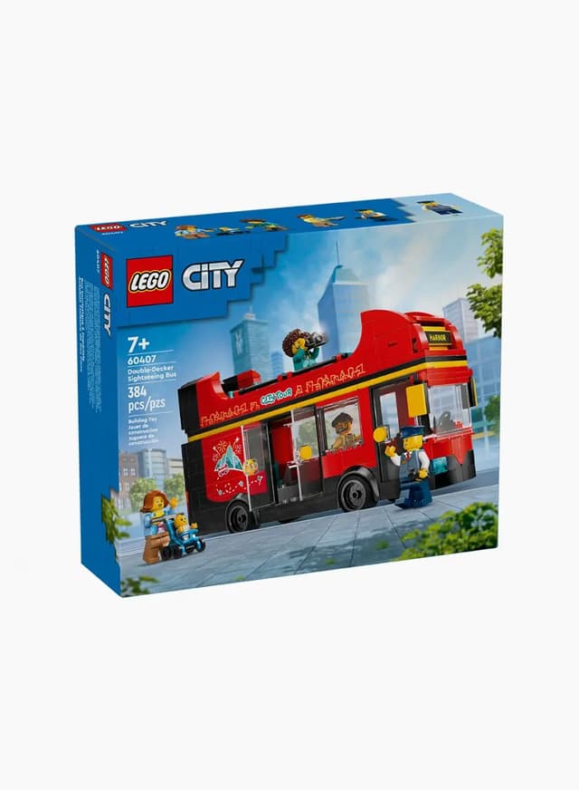 Construction game "Red Double-Decker Sightseeing Bus"